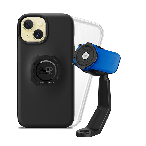 Quad Lock - Mirror Phone Mount - Motorcycle Kit for iPhone