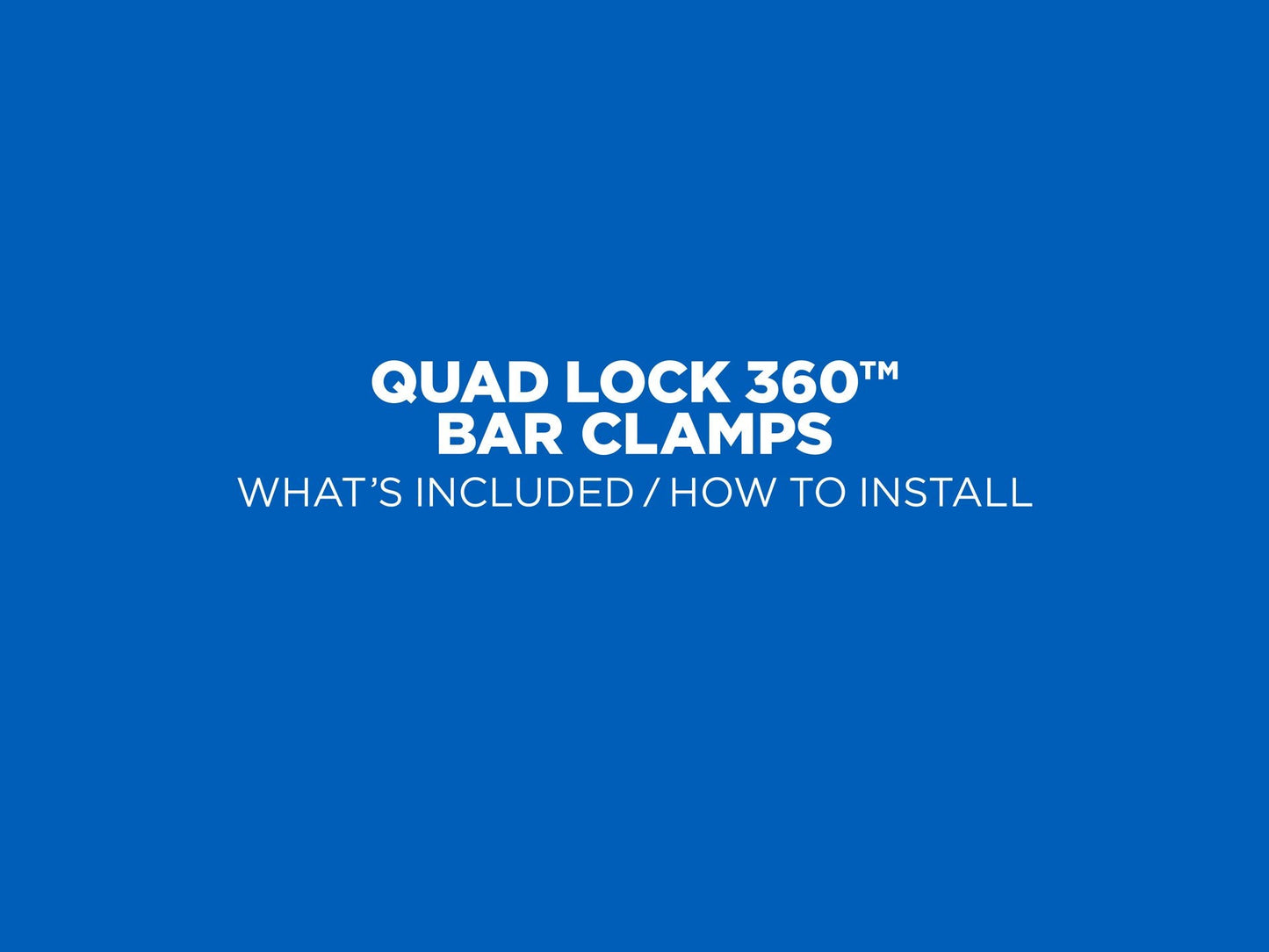 Quad Lock 360 Base - Bar Clamp