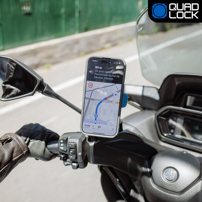 Quad Lock - Mirror Phone Mount - Motorcycle Kit for iPhone